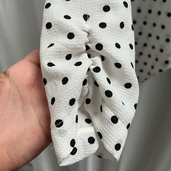 Iris Basic Polka Dot Open Front Cardigan - Picture 2 of 7